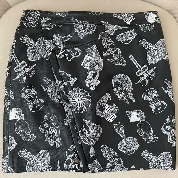 Zadig & Voltaire Leather Mini Skirt - Picture 1 of 8